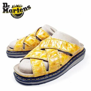 UK5　24cm相当　Dr.Martens　ドクターマーチン　レザーサンダル　イングランド製　ブーツ　イエローステッチ　オレンジ/24.4.19/P732