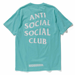 【1スタ】新品未開封 Size L NEIGHBORHOOD × ANTI SOCIAL SOCIAL CLUB TURBO/C‐TEE. SS ランプ ネイバーフッド 半袖Tシャツメンズ 