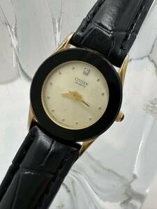 【CITIZEN】レディース腕時計 クォーツ　中古品　電池交換済み　稼動品　24-7