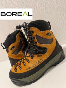 ★スペイン製★BOREAL★ボリエール★トレッキングシューズ★クライミングブーツ★雪山登山靴★オレンジ×ブラック★UK7★26.0cm相当★