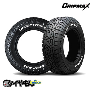 グリップマックス INCEPTION XT 265/70R17 121/118Q RWL レイズドホワイトレター 17インチ 4本セット GRIP MAX インセプションXT ホワイト