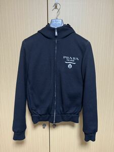 新品未使用 PRADA カシミアクロップドダウンジャケット ブラック 『46』 プラダ 国内正規品 黒