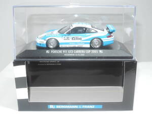 ☆レア996台限定・BERGMANN & FRANZ特注☆Minichamps 1/43 Porsche 911 GT3 ＃13 Carrera Cup 2005 HOCKENHEIM 23.10.2005☆240908