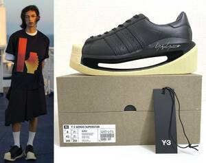 【26cm 極美品】Y-3 GENDO SUPERSTAR ゲンドウ スーパースター ブラック 黒 スニーカー ワイスリー アディダス ヨウジヤマモト IG2937