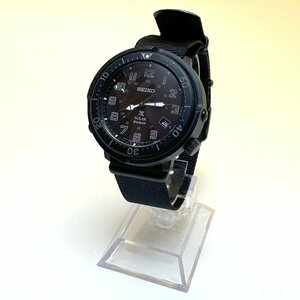 限定400本 美品 SEIKO×ナノユニバース別注 プロスペックス ミリタリー ソーラー腕時計 ブラック SBDJ043 V157-0CT0 メンズ 質セブン