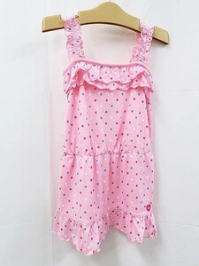 【中古】MIKI HOUSE HOT BISCUITS ミキハウスホットビスケッツ 子供服　女の子　キッズ　110センチ　春夏　ワンピース　ノースリーブ