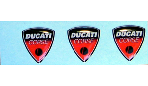 DUCATI CORSE 立体デカール（レッド）