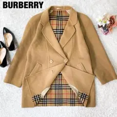 BURBERRY バーバリー　チェスターコート　ダブル　カシミヤ　ノバチェック