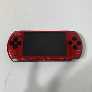 【送料無料】SONY PSP-3000 PSP 本体 レッドブラック ソフト読込OK 現状品 AAL1113小9742/1205