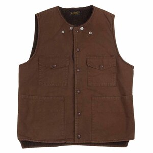 TENDERLOIN テンダーロイン T-DUCK VEST D ダック 裏地ボア ベスト ブラウン系【中古】