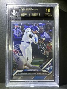 topps now BGS10 ブラックラベル Dodgers ドジャース 大谷翔平 ohtani Shohei psa 2024 ホームラン　鑑定品　455 7279 GEMMINT black 