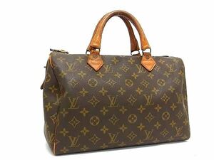 1円 LOUIS VUITTON ルイヴィトン M41526 ヴィンテージ モノグラム スピーディ30 USA タロンジップ ハンドバッグ ブラウン系 AX8877