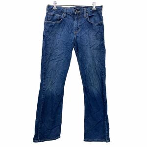 Carhartt デニムパンツ W33 カーハート ブルー メキシコ製 リラックスフィット 古着卸 アメリカ仕入 2405-651