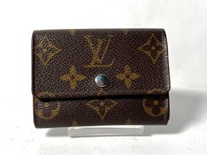 1911 美品　LOUIS VUITTON ルイヴィトン M61930 モノグラム ポルトモネ プラ コインケース コインパース 小銭入れ ブラウン系 財布　