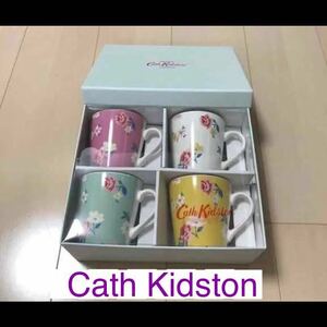 レア　新品　Cath Kidston キャスキッドソン　スタンレー　マグ　4個セット　花柄　マグカップ　箱入り