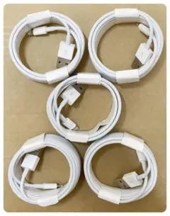 5本1m iPhone充電器ライトニングケーブル Apple純正品質 (8qb)
