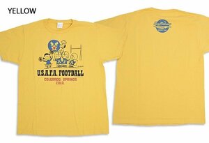 BUZZ×PEANUTS半袖Tシャツ「USAFA FOOTBALL」◆BUZZ RICKSON