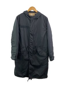 ALPHA INDUSTRIES◆モッズコート/L/ポリエステル/BLK/カモフラ