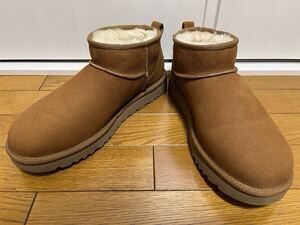 UGG W CLASSIC ULTRA MINI アグ クラシック ウルトラ ミニ・Chestnut チェスナット・28センチ/ W-US11・1116109-CHE-11・3回着用