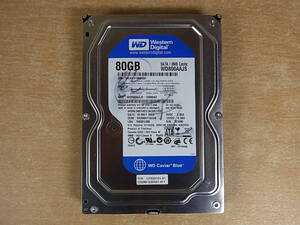 ◎E/420●ウェスタンデジタル☆Western Digital☆3.5インチHDD(ハードディスク)☆80GB SATA300 7200rpm☆WD800AAJS☆中古品