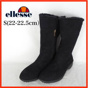 EB6301*ellesse*エレッセ*レディースショートブーツ*S(22-22.5cm）*黒