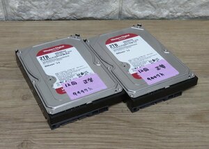 ★≪中古品≫WD HDD 3.5 2T WD20EFAX 2台[t24061320]