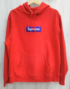 Supreme シュプリーム 17aw box logo hoodie sweatshirt パーカー 赤 レッド系 メンズ Mサイズ