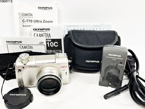 ★OLYMPUS オリンパス CAMEDIA キャメディア C-770 Ultra Zoom ゴールド コンパクト デジタルカメラ バッテリーチャージャー付 1064Y15-7