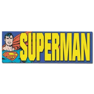 Superman ステッカー スーパーマン Bunner Logo