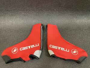 【Castelli / カステリ】冬用シューズカバー（S/Mサイズ 36-40）ロードバイク　レッド　1