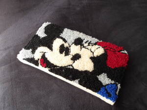 iPhoneX用カバー 手帳型ケース 相良刺繍 ディズニー Disney ミッキーマウス iPhone10 アイホンX アイフォーンX/VJ8 