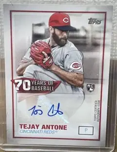 TEJAY ANTONE MLB Topps autograph reds