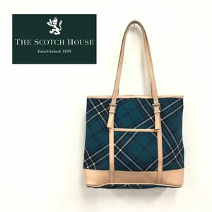 1H252-K-N◆日本製 THE SCOTCH HOUSE ザ スコッチハウス トートバッグ◆グリーン ヌメレザー