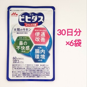 6袋セット 森永乳業 ビヒダス大腸のキホン30日分