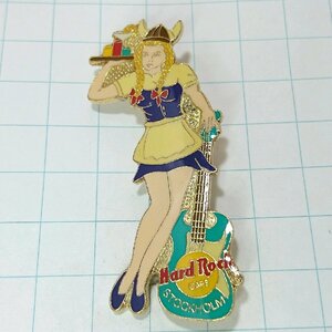 送料無料)Hard Rock Cafe バイキングルック パープル ガールピン ハードロックカフェ PINS ブローチ ピンズ A11654