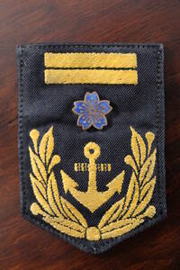 ●帝国海軍一等飛行兵曹官職区別章（昭17制）透明七宝製[●]日本海軍日本軍日本陸軍