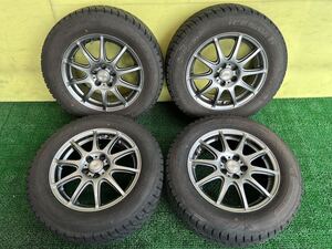 195/65R15 2020年スダットレス グッドイヤー　タイヤアルミセット 5穴 PCD100 ET+43 15×6J ハブ67mmプリウス30/50 ウィッシュ アリオン等