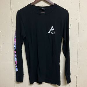 stussy ステューシー 長袖Tシャツ ロンT ブラック S 古着 ユーズド