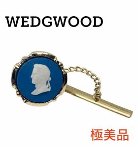 【美品 即日発送】ウエッジウッド ジャスパー サークル ゴールド ネクタイピン タイピン WEDGWOOD 陶器