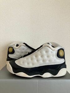 鑑賞用 オリジナル LITTLE AIR JORDAN 13 白黒 14cm HE GOD GAME ベビージョーダン