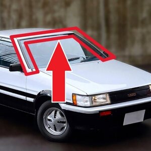 残りわずか トヨタ AE85/AE86 カローラ レビン/スプリンター トレノ フロント ウインドウ ガラス モール ウインドシールド モールディング