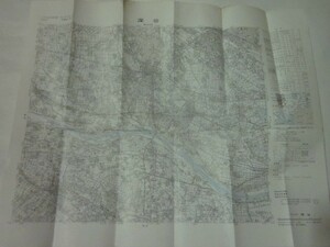 古地図　深谷　5万分の1地形図◆昭和52年◆群馬県、埼玉県、利根川、太田市