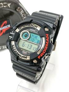 Z0254〇 1円～！ CASIO カシオ G-SHOCK Gショック FROGMAN フロッグマン DW-9900 チタン QZ クォーツ デジタル 稼働 動作確認済み