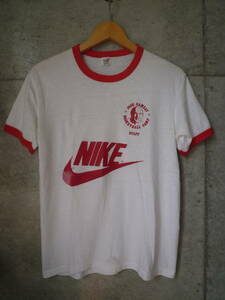 【レア品!!】70s USA製 NIKE ナイキ Jack RamsayリンガーTシャツ ヴィンテージ vintage ヘインズ Hanes