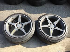 ◆AS1221-2◆WILCOX　HUNTER◆17インチ　アルミホイール◆TRIANGLE　215/45R17◆2本セット◆中古品◆