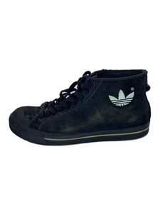 adidas◆ハイカットスニーカー/27cm/BLK/スウェード