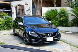 超希少　程度極上　車検8年7月　VOLVO V60 D4 R-デザイン　ポールスター証明書付き　チューニング200馬力　オニキスブラック 