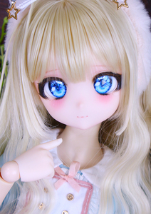 【ちるる】DDH-27 カスタムヘッド　セミホワイト肌＋ディーラー様製アイ付き　MDD　ドルフィードリーム