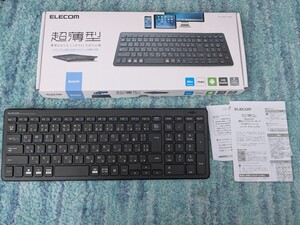 ◎0612u1606　エレコム キーボード Bluetooth パンタグラフ コンパクトキーボード ブラック TK-FBP101BK