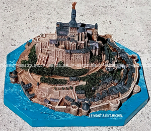 モン・サン=ミッシェル モンサンミシェル オブジェ 置物 Mont Saint-Michel 世界遺産 スタチュー フランス 日本未発売 送料無料★L